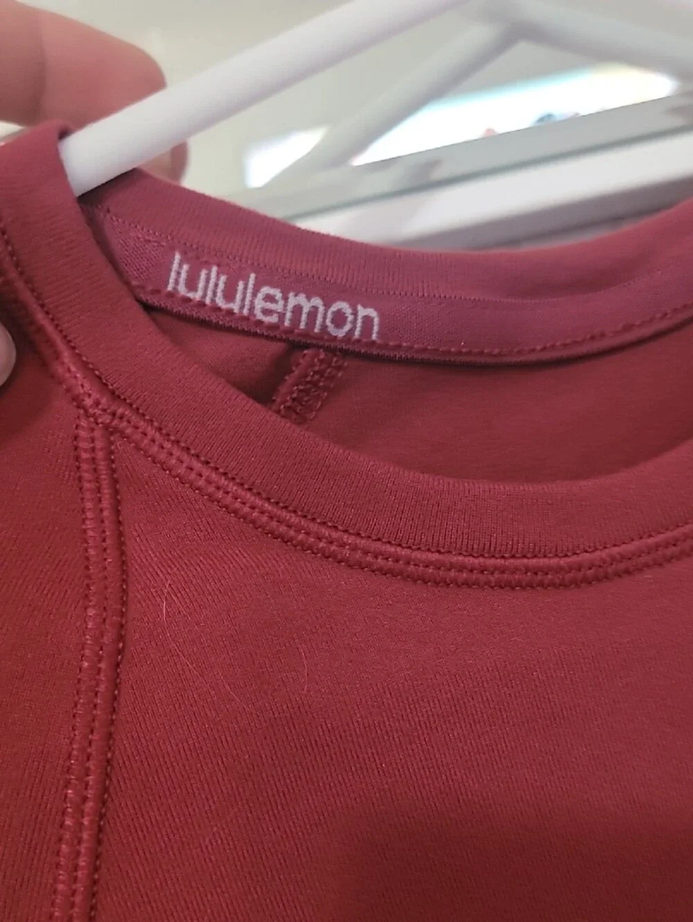 lululemon💎 athletica Long-Sleeve Crew Top in Deep Wine